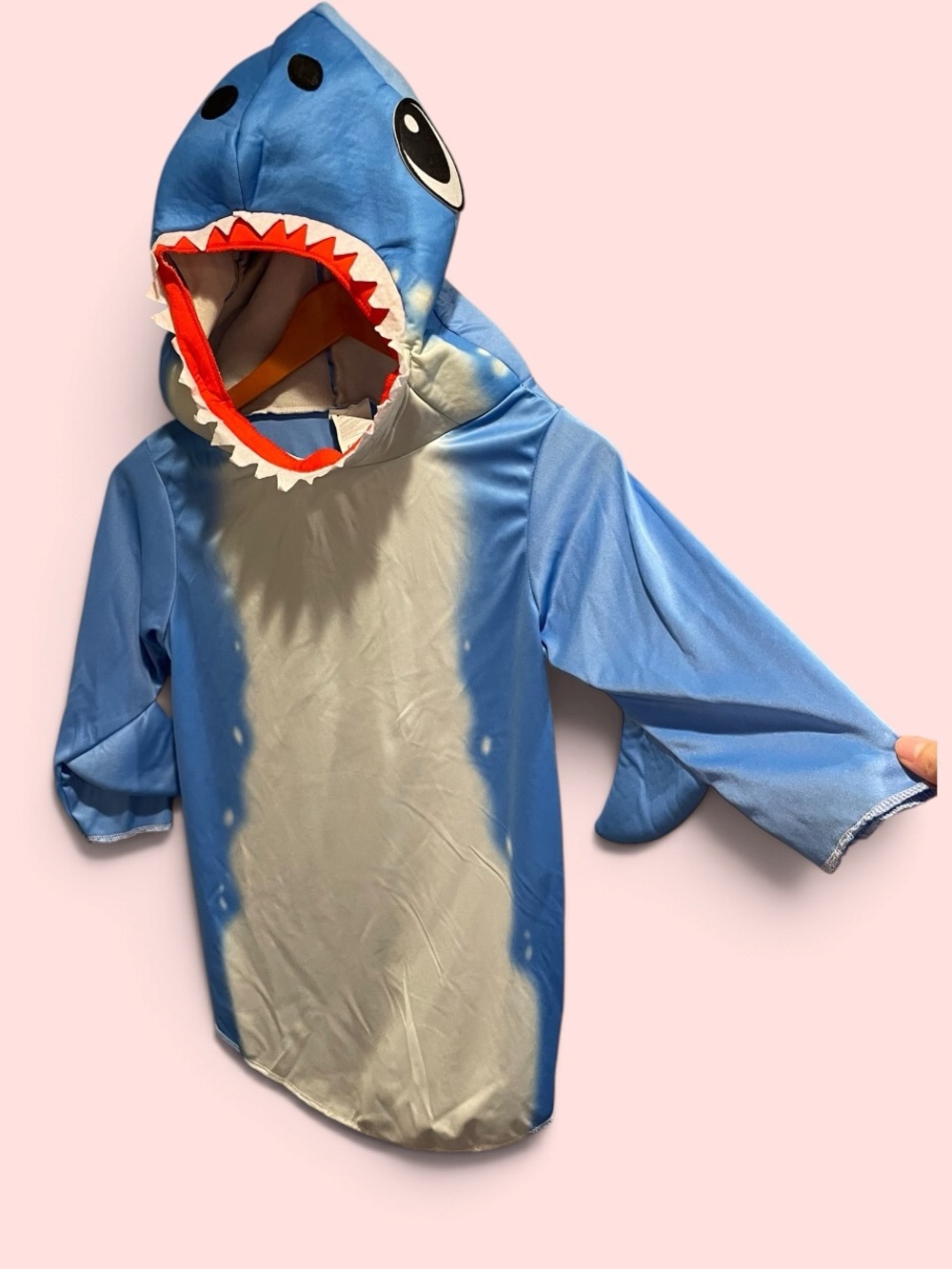 Cute kids shark costume Spooktacular halloween ocean slip over plush